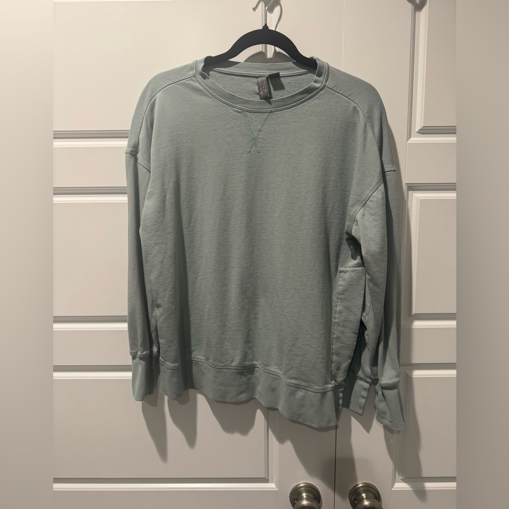 Sweaty Betty After Class Sweatshirt Organic Cotton Modal Cool Mint Size XSmall
